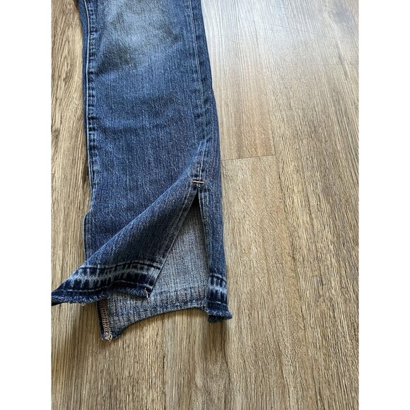 Anthropologie Good American Good Boy High Waisted Split Hem Jeans Size 6/28 - Picture 9 of 14